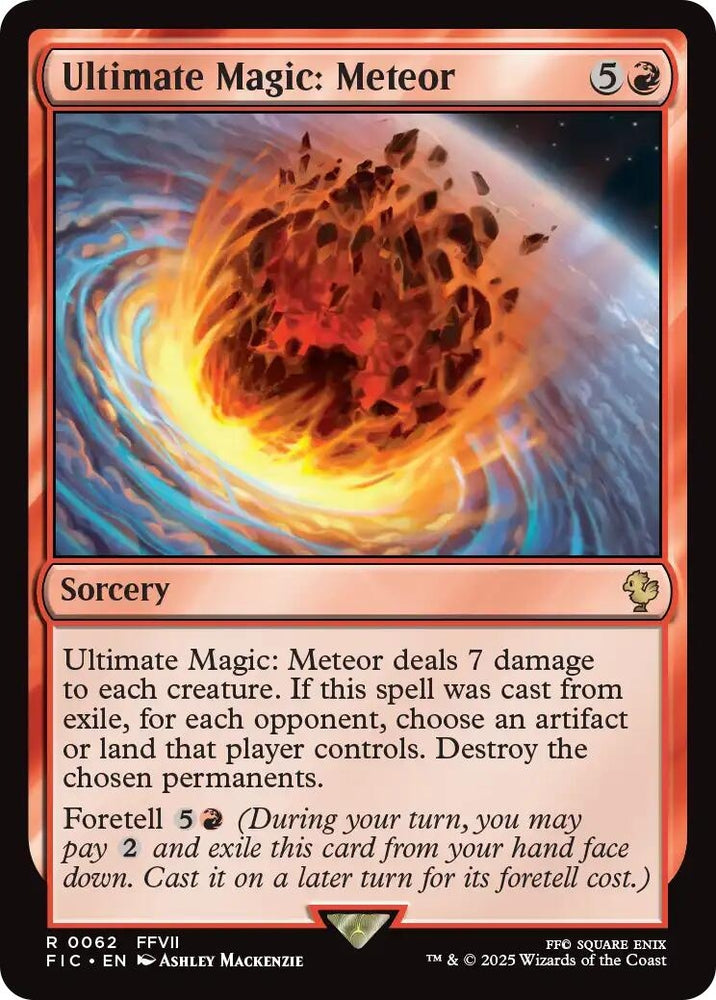 Image for Ultimate Magic: Meteor (Surge Foil) (62) [Commander: FINAL FANTASY] - Magic: The Gathering