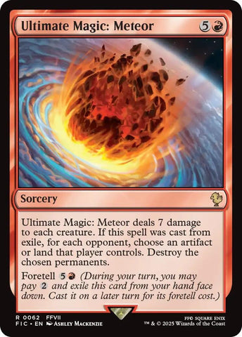 Image for Ultimate Magic: Meteor (Surge Foil) (62) [Commander: FINAL FANTASY] - Magic: The Gathering