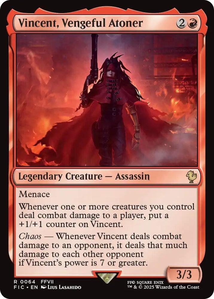 Image for Vincent, Vengeful Atoner (Surge Foil) (64) [Commander: FINAL FANTASY] - Magic: The Gathering