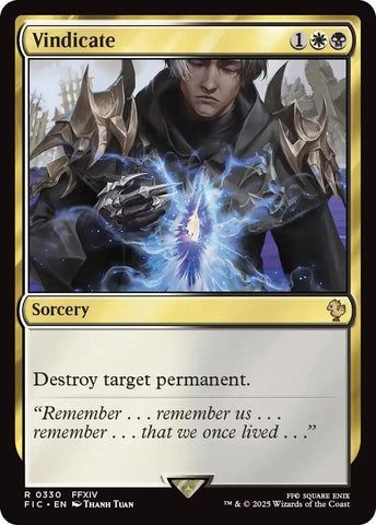 Image for Vindicate (Surge Foil) (330) [Commander: FINAL FANTASY] - Magic: The Gathering