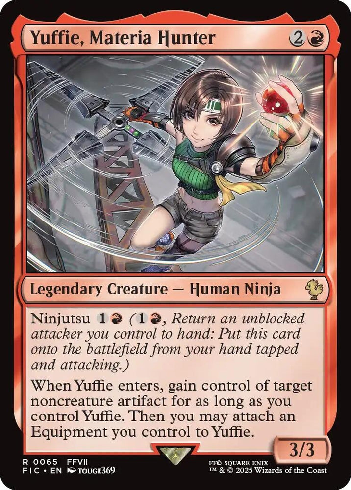 Image for Yuffie, Materia Hunter (Surge Foil) (65) [Commander: FINAL FANTASY] - Magic: The Gathering