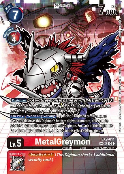 MetalGreymon (SP) (EX9-011 SR) [Versus Monsters]