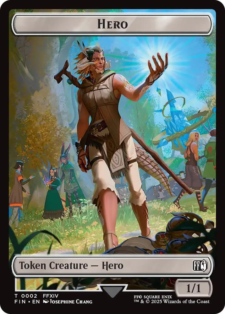 Image for Hero (0002) // Knight Double-Sided Token (2 // 10) [FINAL FANTASY] - Magic: The Gathering