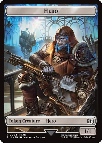 Image for Hero (0004) // Copy (0001) Double-Sided Token (4 // 1) [FINAL FANTASY] - Magic: The Gathering