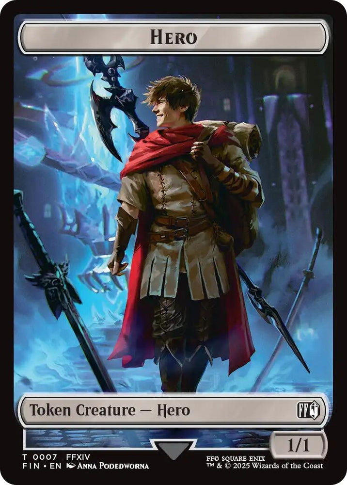 Image for Hero (0007) // Horror Double-Sided Token (7 // 13) [FINAL FANTASY] - Magic: The Gathering