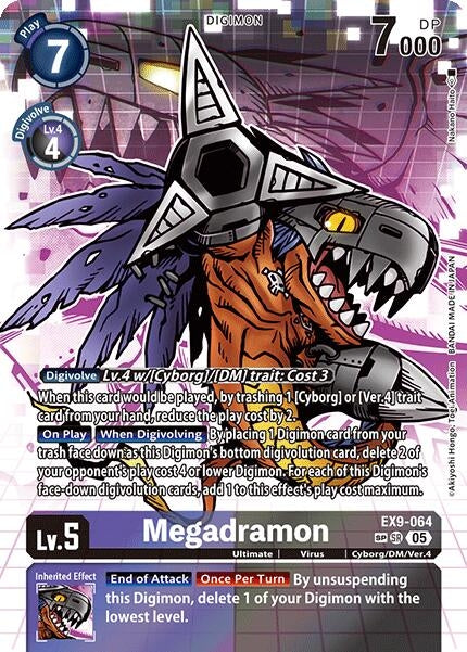 Megadramon (SP) (EX9-064 SR) [Versus Monsters]