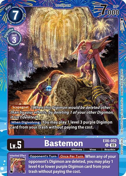 Image for Bastemon (Regulation Battle Vol. 2) (EX6-052 U) (Digimon Promotion Cards) - Digimon Card Game