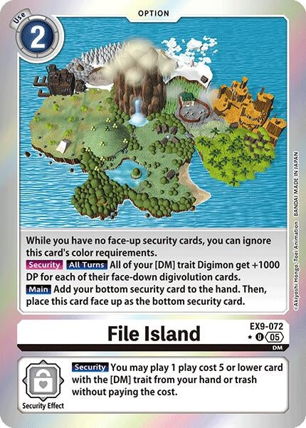File Island (Limited Foil) (EX9-072 U) [Versus Monsters]