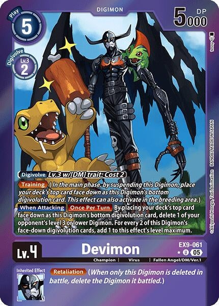 Devimon (Limited Foil) (EX9-061 U) [Versus Monsters]
