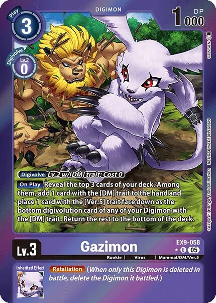 Gazimon (Limited Foil) (EX9-058 U) [Versus Monsters]
