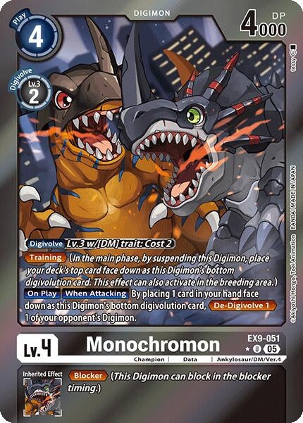 Monochromon (Limited Foil) (EX9-051 U) (Versus Monsters)