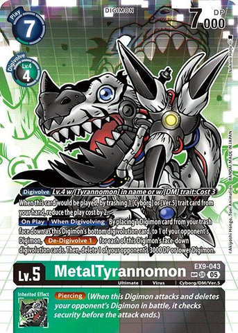 MetalTyrannomon (SP) (EX9-043 SR) [Versus Monsters]