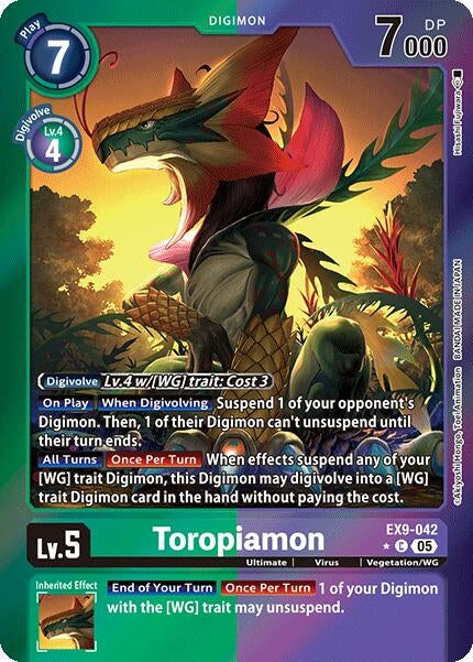 Toropiamon (Limited Foil) (EX9-042 C) (Versus Monsters)