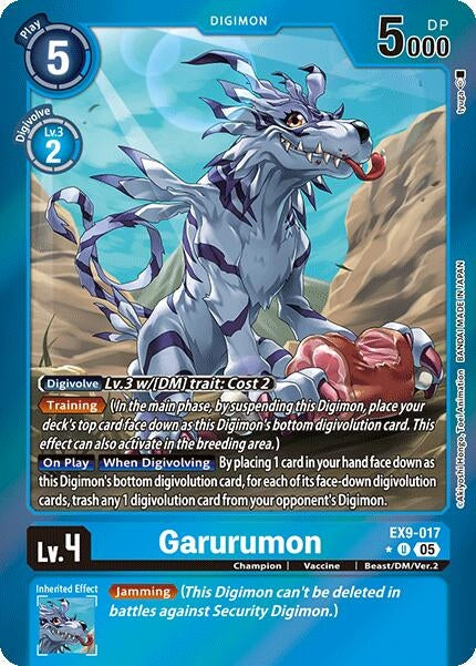 Garurumon (Limited Foil) (EX9-017) [Versus Monsters]