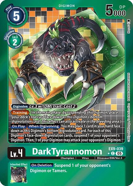 DarkTyrannomon (Limited Foil) (EX9-039 C) [Versus Monsters]
