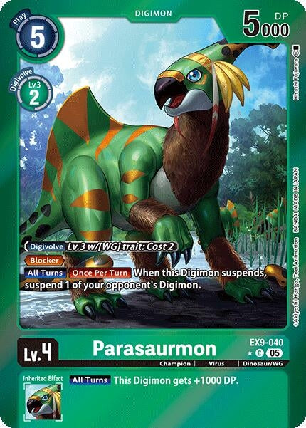 Parasaurmon (Limited Foil) (EX9-040 C) (Versus Monsters)