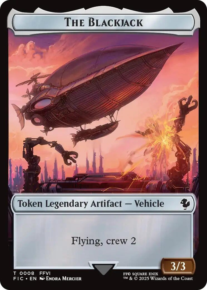 Image for The Blackjack // The Monarch Double-Sided Token (8 // 11) [Commander: FINAL FANTASY] - Magic: The Gathering