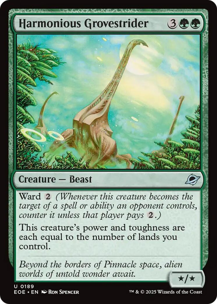Image for Harmonious Grovestrider (189) [Edge of Eternities] - Magic: The Gathering