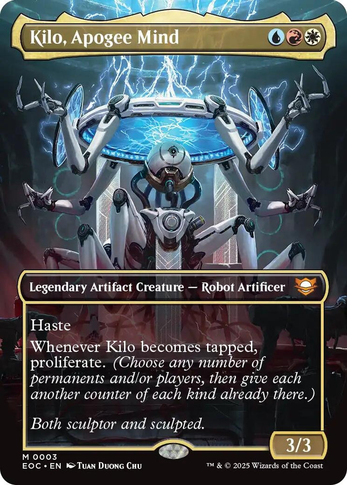 Image for Kilo, Apogee Mind (Borderless) (3) [Commander: Edge of Eternities] - Magic: The Gathering