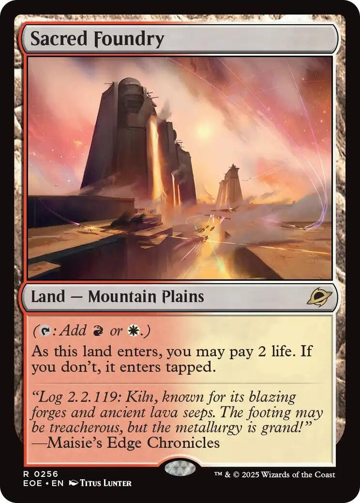 Image for Sacred Foundry (256) [Edge of Eternities] (EOE) - Magic: The Gathering