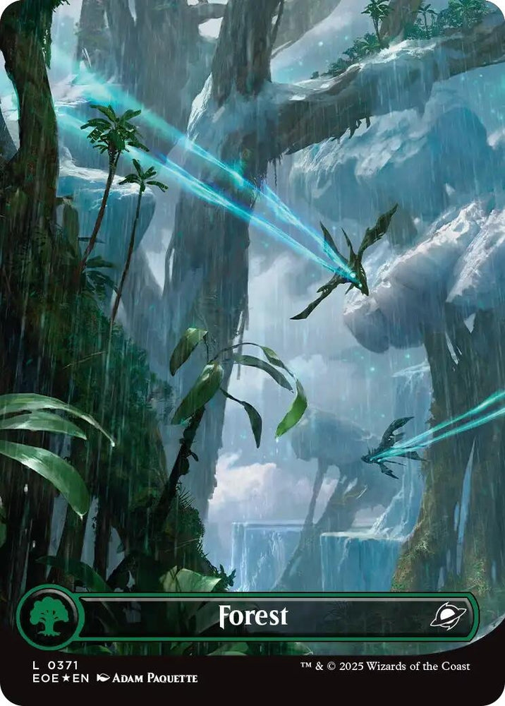 Image for Forest (0371) (Borderless) (Galaxy Foil) (371) [Edge of Eternities] - Magic: The Gathering