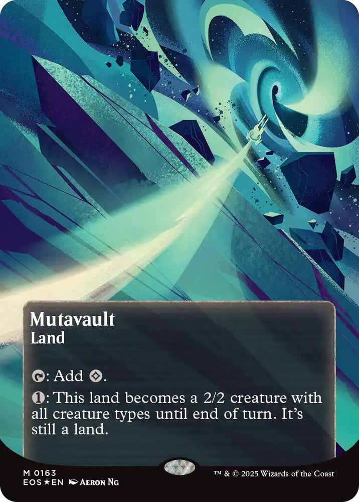 Image for Mutavault (0163) (Borderless) (Galaxy Foil) (163) [Edge of Eternities: Stellar Sights] - Magic: The Gathering