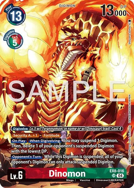 Dinomon (Digimon Liberator Debuggers set) (EX8-016 SR) [Chain of Liberation]