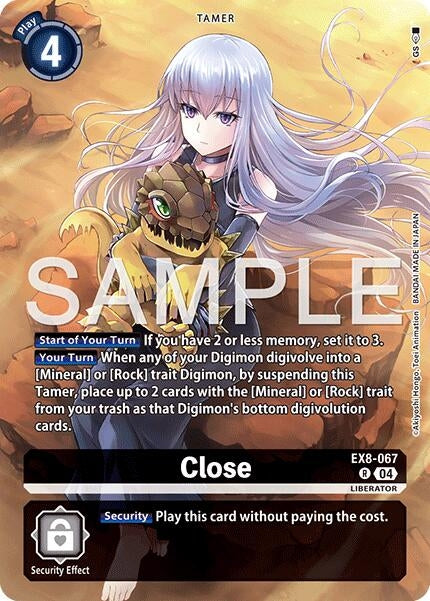 Close (Digimon Liberator Debuggers Set) (EX8-067 R) [Chain of Liberation]