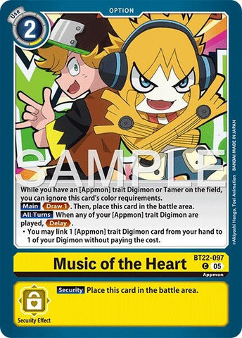 Music of the Heart (BT22-097 C) (Cyber Eden)