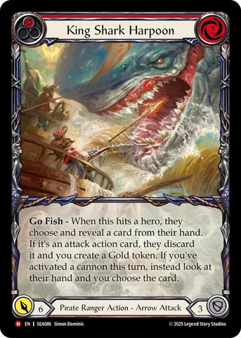 King Shark Harpoon (Extended Art) (SEA086) (High Seas)