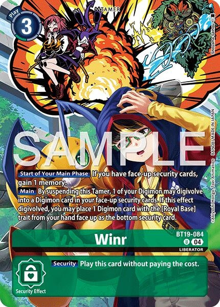 Winr (Digimon Liberator Debuggers Set) (BT19-084 U) [Release Special Booster 2.0]