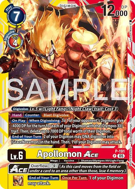 Image for Apollomon ACE (Store Tournament 2025 Vol.3 Participation Pack) (P-191 P) (Digimon Promotion Cards) - Digimon Card Game
