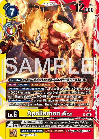 Image for Apollomon ACE (Store Tournament 2025 Vol.3 Participation Pack) (P-191 P) (Digimon Promotion Cards) - Digimon Card Game