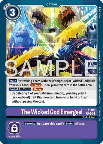 Image for The Wicked God Emerges! (Store Tournament 2025 Vol.3 Participation Pack) (P-193 P) (Digimon Promotion Cards) - Digimon Card Game