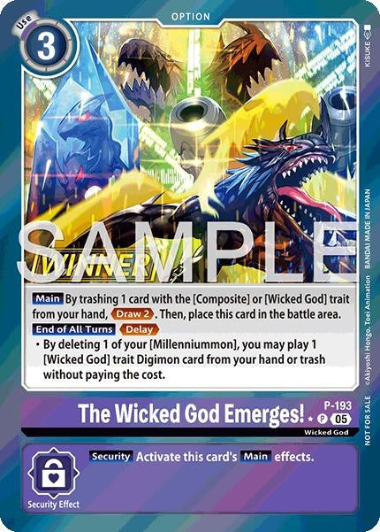 Image for The Wicked God Emerges! (Store Tournament 2025 Vol.3 Winner Pack) (P-193 P) (Digimon Promotion Cards) - Digimon Card Game