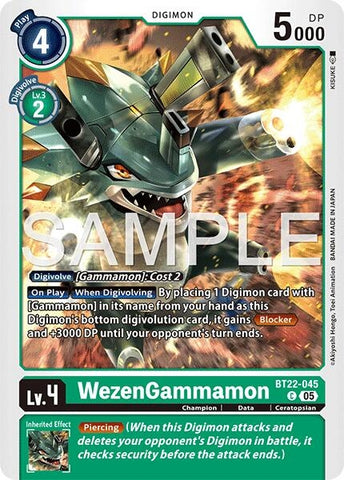 WezenGammamon (BT22-045 C) (Cyber Eden)