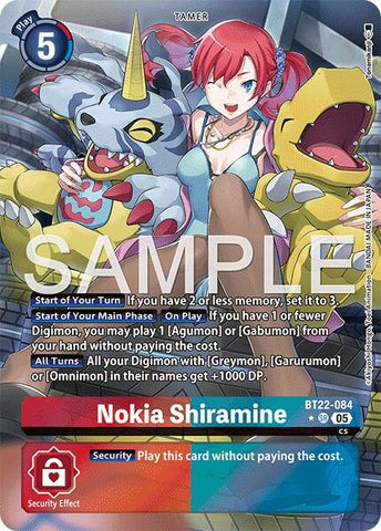 Nokia Shiramine (Alternate Art) (BT22-084 SR) (Cyber Eden)