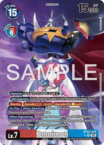 Omnimon (Alternate Art) (BT22-015 SR) (Cyber Eden)