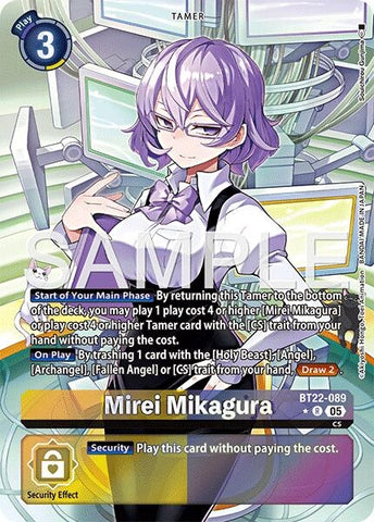 Mirei Mikagura (Alternate Art) (BT22-089 R) (Cyber Eden)