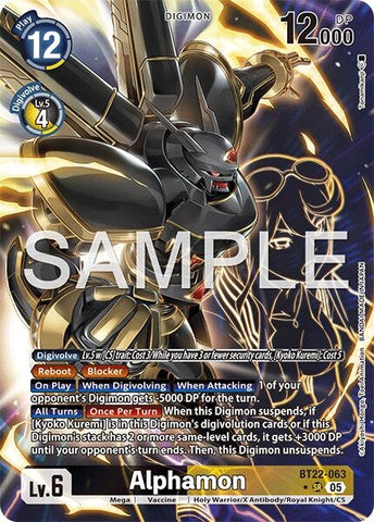 Alphamon (Alternate Art) (BT22-063 SR) (Cyber Eden)