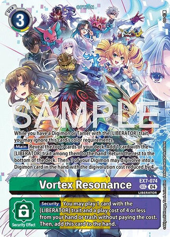 Vortex Resonance (Digimon Liberator Debuggers Set) (EX7-074 SCR) [Digimon LIBERATOR]