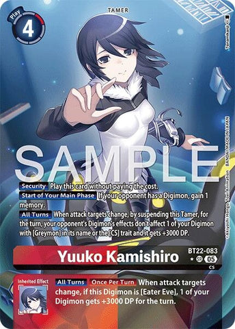 Yuuko Kamishiro (Alternate Art) (BT22-083 SR) (Cyber Eden)