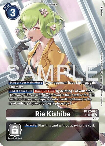Rie Kishibe (Alternate Art) (BT22-090 R) (Cyber Eden)