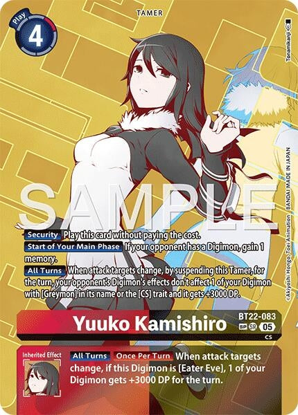 Yuuko Kamishiro (SP) (BT22-083 SR) (Cyber Eden)