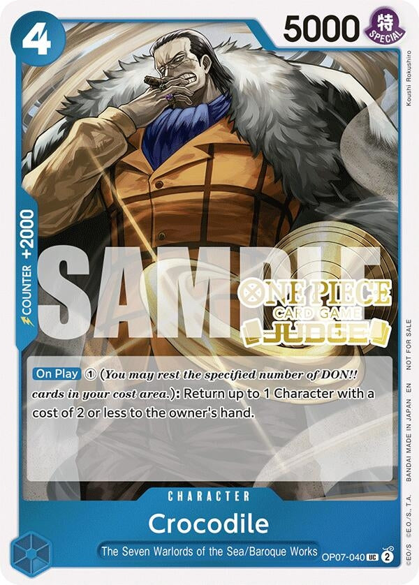Crocodile (Judge Pack Vol. 6) (OP07-040) [One Piece Promotion Cards]