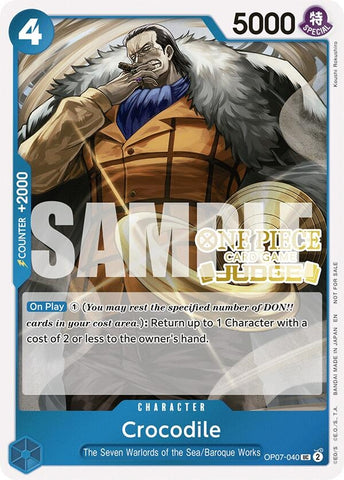 Crocodile (Judge Pack Vol. 6) (OP07-040) [One Piece Promotion Cards]
