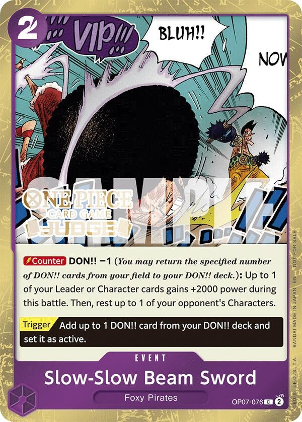 Slow-Slow Beam Sword (Judge Pack Vol. 6) (OP07-076) (One Piece Promotion Cards)