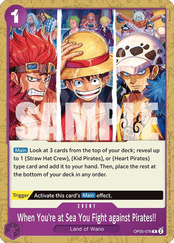Image for When You're at Sea You Fight against Pirates!! (2025 Pirates League Store Qualifier) (OP05-076) (One Piece Promotion Cards) - One Piece Card Game