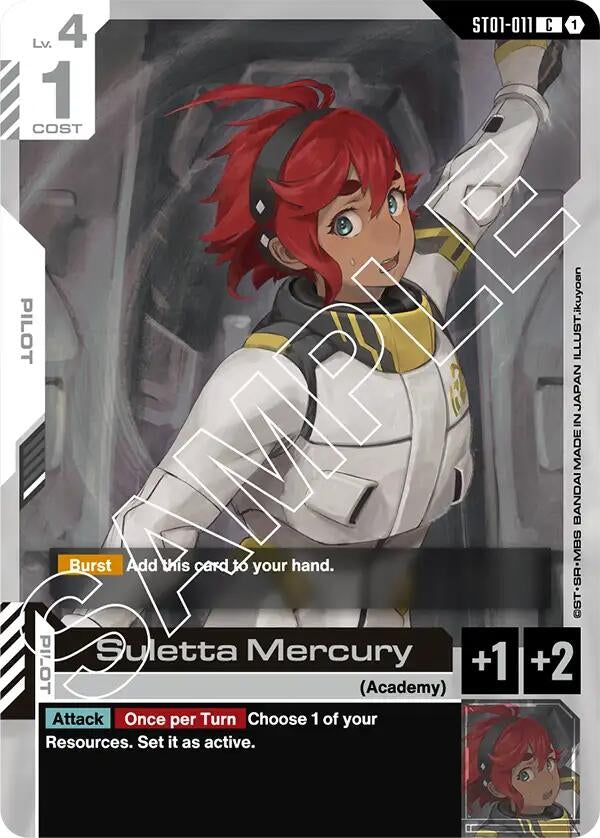 Image for Suletta Mercury (ST01-011) [Starter Deck 01: Heroic Beginnings] - Gundam Card Game