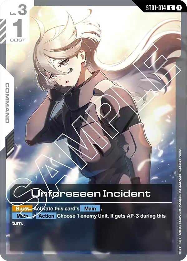 Image for Unforeseen Incident (ST01-014) [Starter Deck 01: Heroic Beginnings] - Gundam Card Game